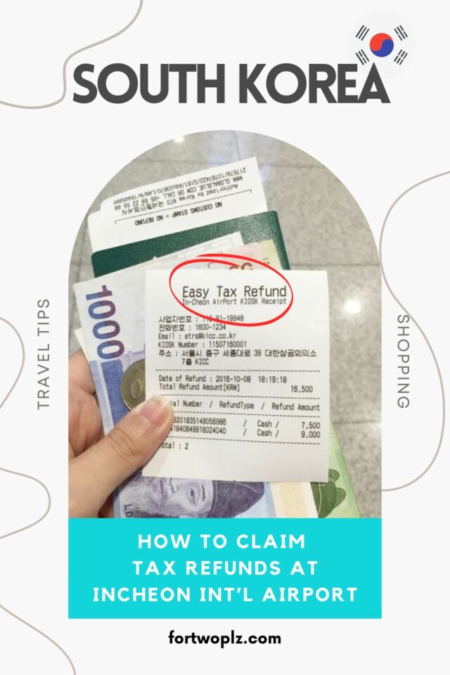 tax refund tourist korea