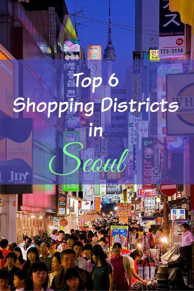 Shopping districts in Seoul