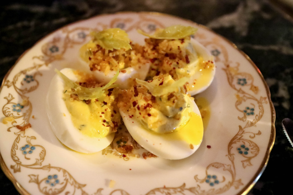 Deviled eggs from Pigeonhole, Calgary