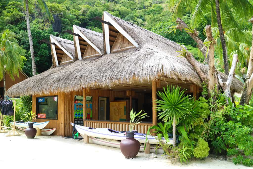 Recreation center at Miniloc Island, El Nido, Palawan, Phlippines