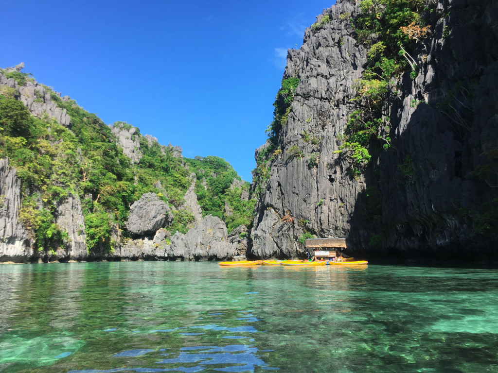 Small lagoon at Miniloc Island, El Nido, Palawan, Phlippines