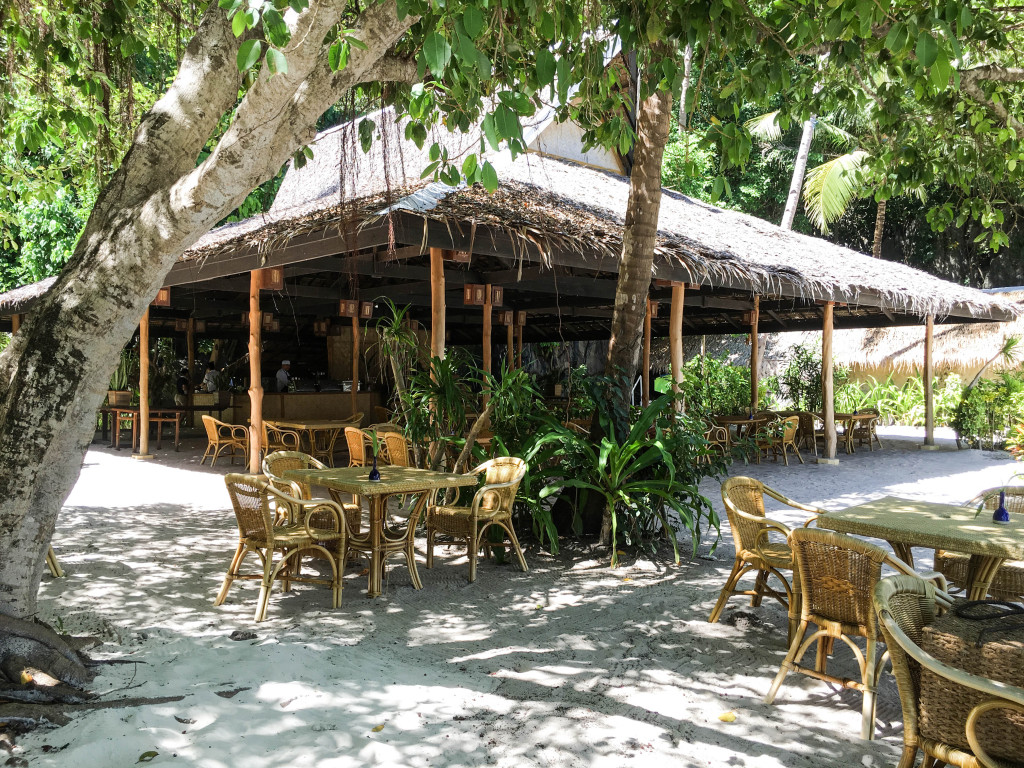 Restaurant at Entalula Island in El Nido, Palawan, Phlippines
