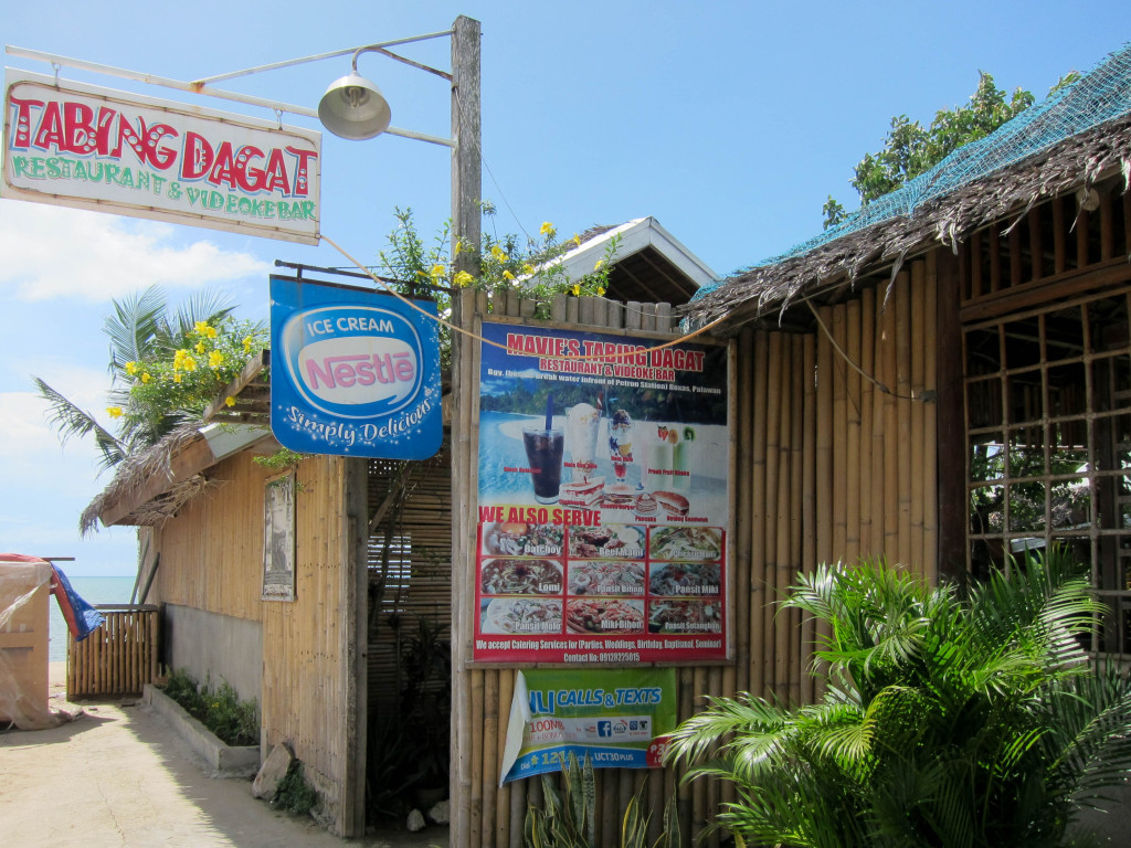 Tabing dagat restaurant at Roxas, Palawan, Philippines