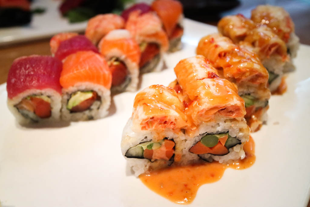 Sushi rolls at Kabuku, Calgary, Canada