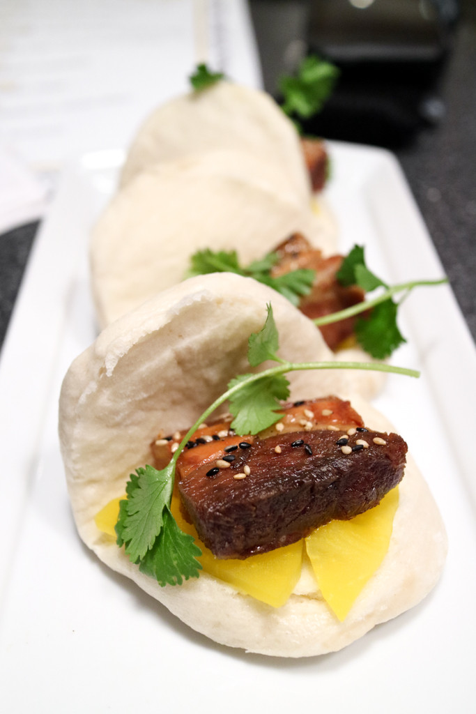 Pork belly bao from Filipino Tikim Dinner at Brokin Yolk, Calgary