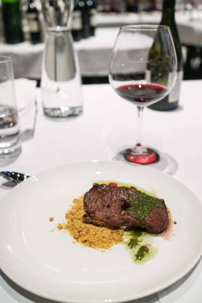 Rump steak from Argentine Winemaker Dinner at Pampa Vine & Dine