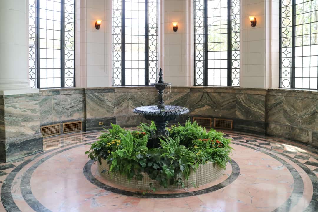 Fountain in the Conservatory at Casa Loma Toronto