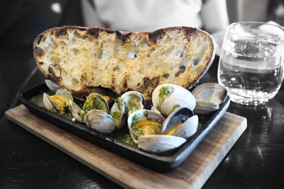 roasted clams from Charbar Calgary