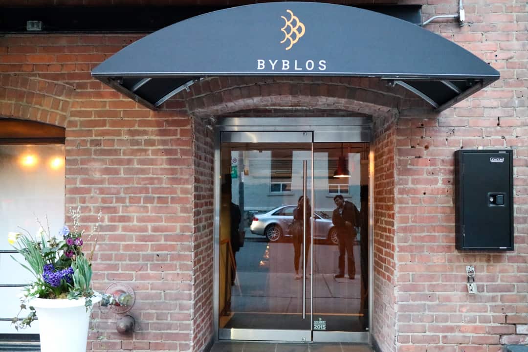 Byblos Eastern Mediterranean restaurant in Toronto