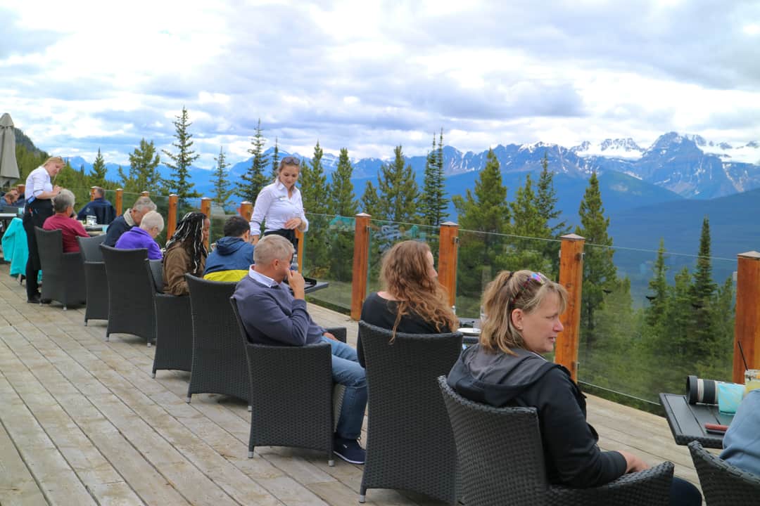 Whitehorn Bistro at Lake Louise Gondola in the Canadian Rockies
