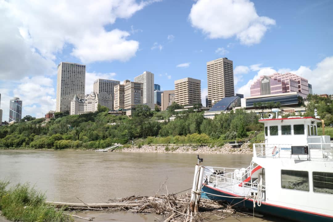 North Saskatchewan River, Downtown Edmonton, Canada