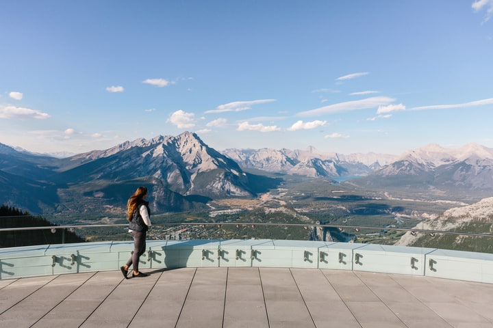 The view from Banff Gondola Summit