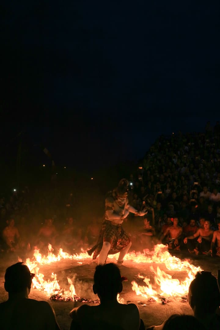 Kecak Fire Dance at UluwatuTemple Bali Indonesia