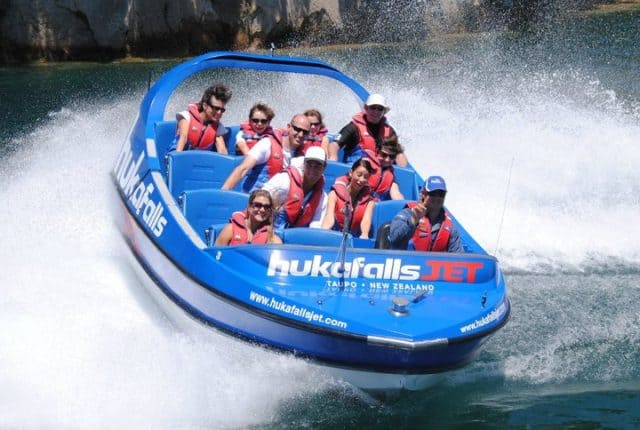 Adventure for adrenaline seekers: Jet Boating, Lake Taupo, New Zealand