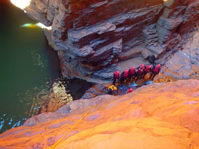 Adventure for adrenaline seekers: Canyoning, karijini western australia