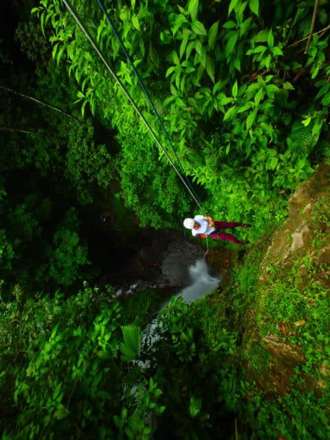 Unforgettable things to do in Costa Rica in November water rappelling canyoning