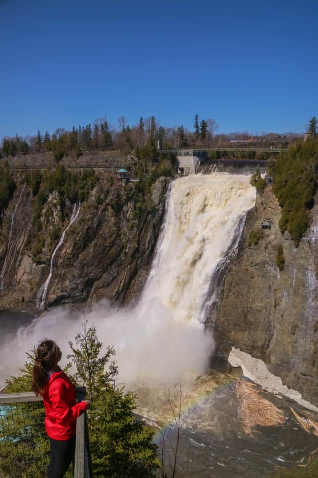 Bike Tour Montmorency Falls Quebec Canada