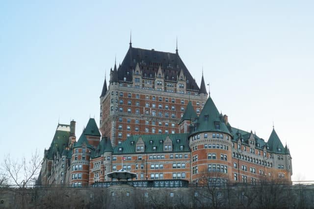 Fairmont le chateau frontenac Quebec City Canada