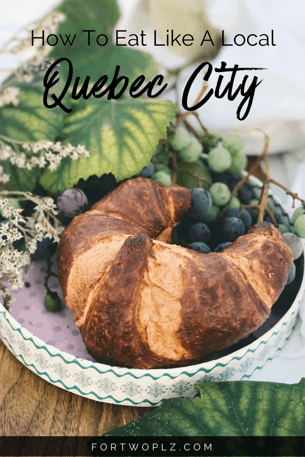 Quebec City is one of the top destinations for food lovers! Want to plan your own Quebec City food tour? This travel guide highlights traditional food to try and the best places to eat in Quebec City. Click through to read more on For Two, Please now! #quebeccity #quebec #travealcanada #travelguide #tripplanning #traveltips #itinerary #thingstodo #foodtour #foodie #foodies