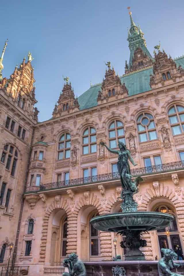 Hamburg City Hall Courtyard