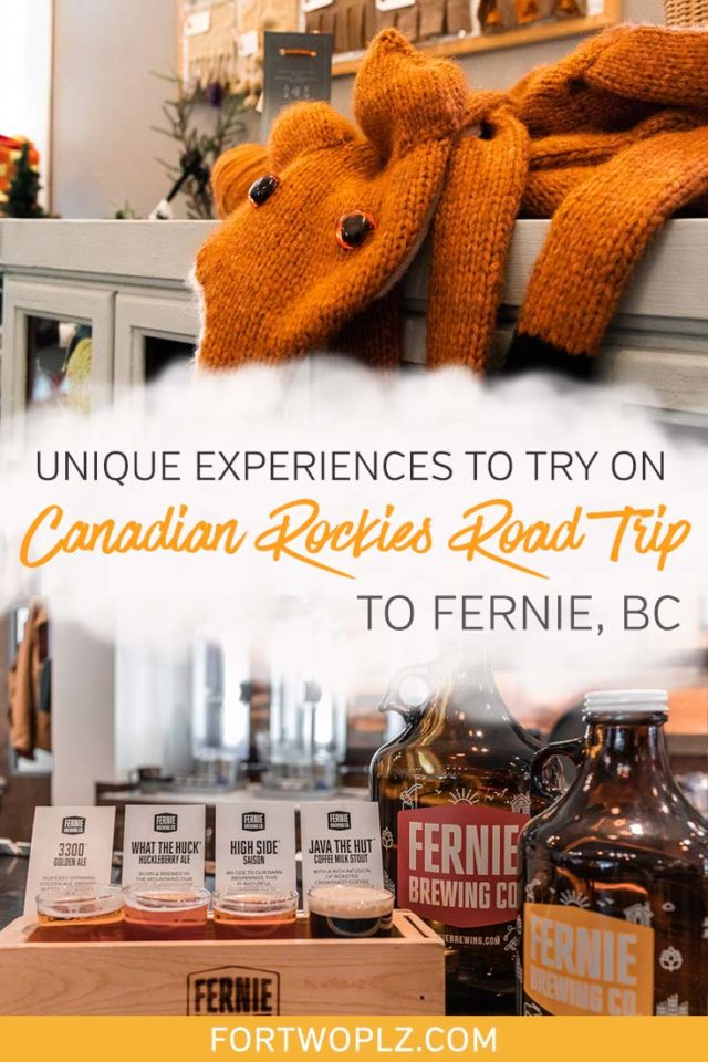 Planning a road trip to the Canadian Rockies this summer? Add a stop to Fernie, BC! From hiking and mountain biking to brewery tour, there are tons fun things to do in Fernie. Plus, the town is home to the first tiny home hotel in Canada! Click to read more about the unique experiences in our Canadian Rockies travel guide! #canadianrockies #explorecanada #ferniebc #britishcolumbia