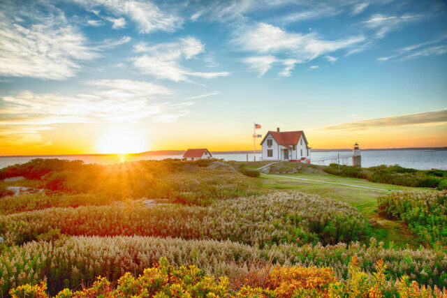 boothbay maine coastal view