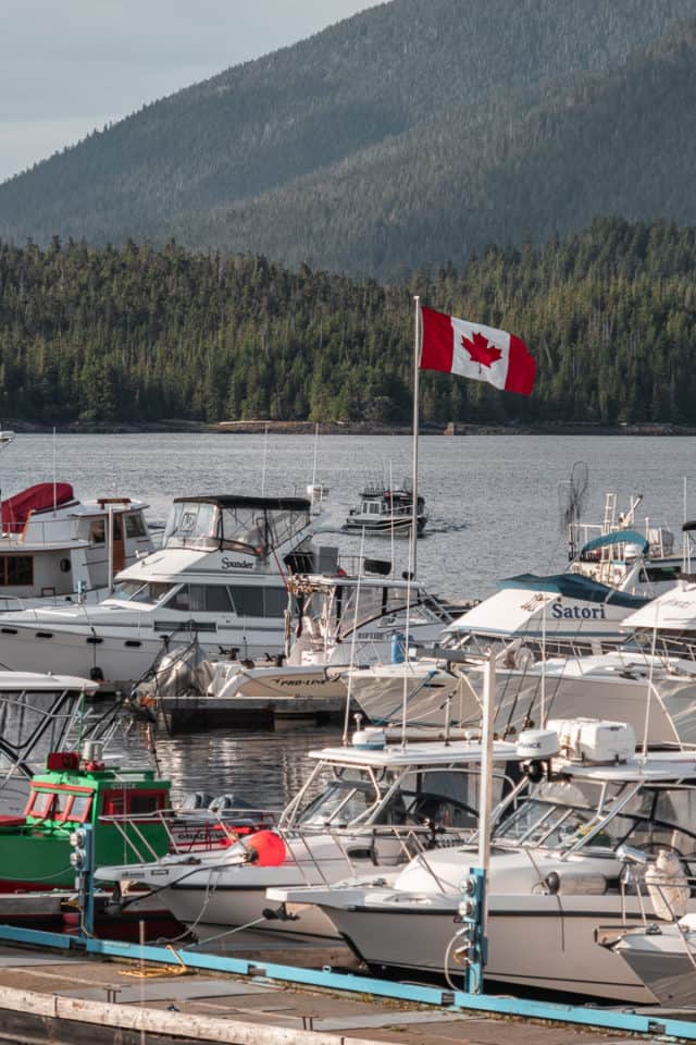 Cow Bay Waterfront District in Prince Rupert BC