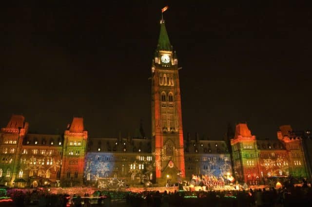 Christmas Lights across Canada Ottawa