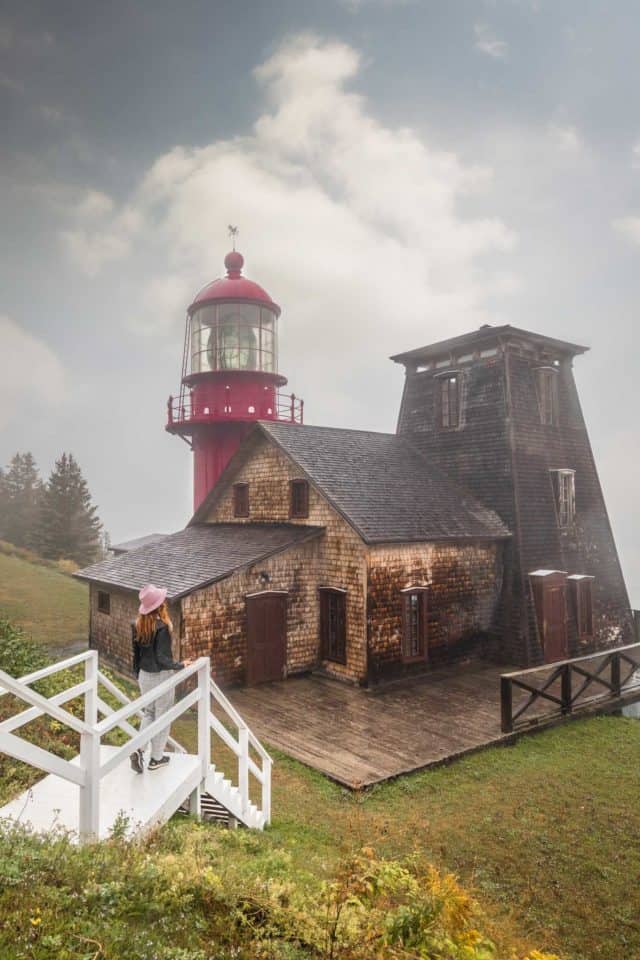 Pointe-a-la-Renommee Lighthoue Quebec Gaspesie