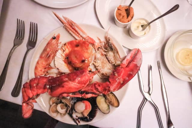 Botafumeiro Romantic seafood restaurant Barcelona