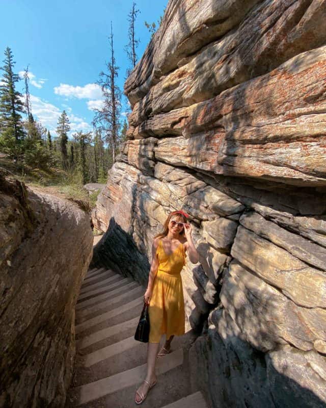 Athabasca Falls Canyon Jasper