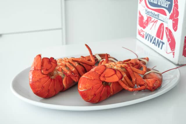 cooked hardshell lobster