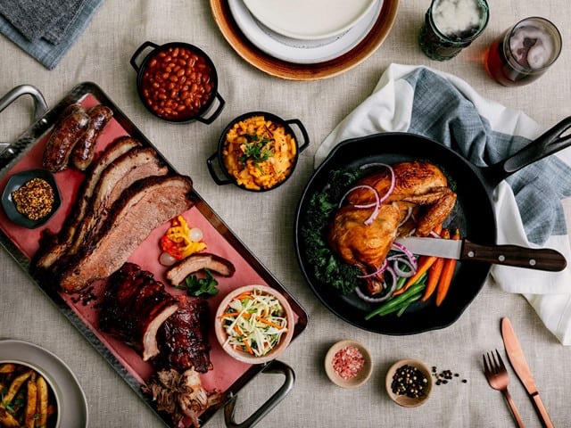 smoked foods served at maligne canyon wilderness kitchen