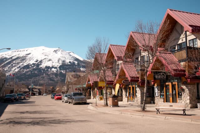 downtown of Jasper National Park