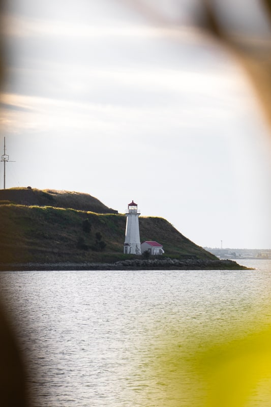 Halifax lighthouse at George Island National Historic Site