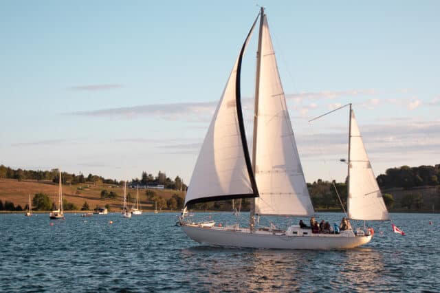 sailing at Lunenburg Nova Scotia