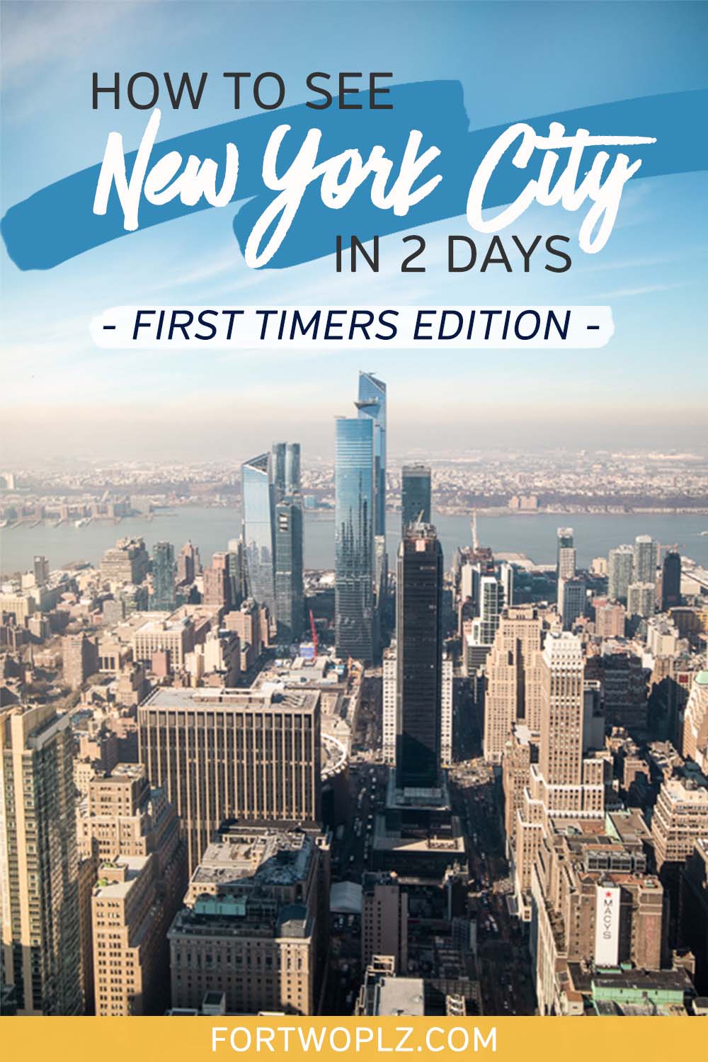 2 Days in New York City Itinerary to See Everything | For Two, Please