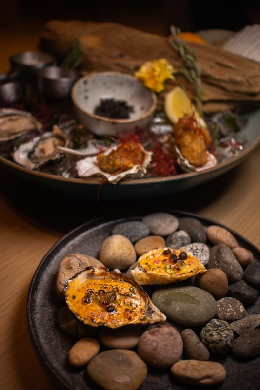 Oysters at Bruno Restaurant, Richmond, BC