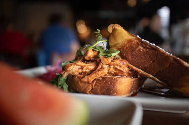 Pulled Pork French Toast, The Story Cafe, Richmond, BC