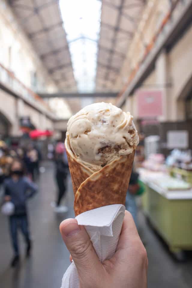 Ice Cream from Humphry Slocombe inside San Francisco Ferry Building