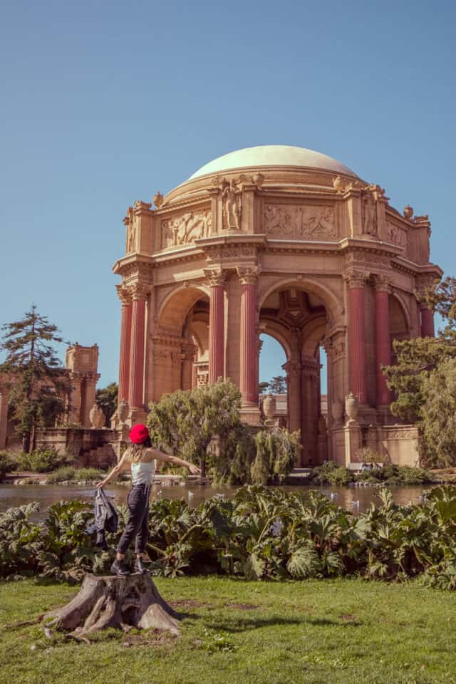 Palace of Fine Arts near Golden Gate Bridge