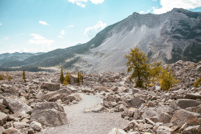 frank slide in crowsnest pass in alberta