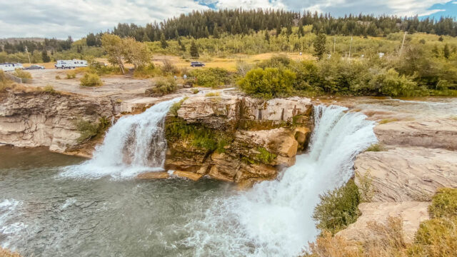 lundbreck falls in crowsnest pass alberta