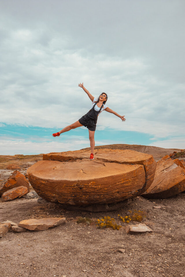 red rock coulee in orion alberta