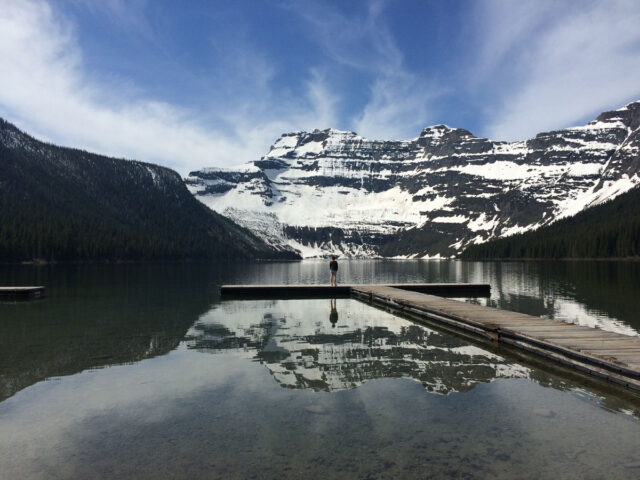 cameron lake at waterton national park