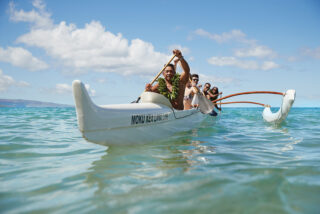 unique things to do in maui try paddle the hawaiian outrigger canoe