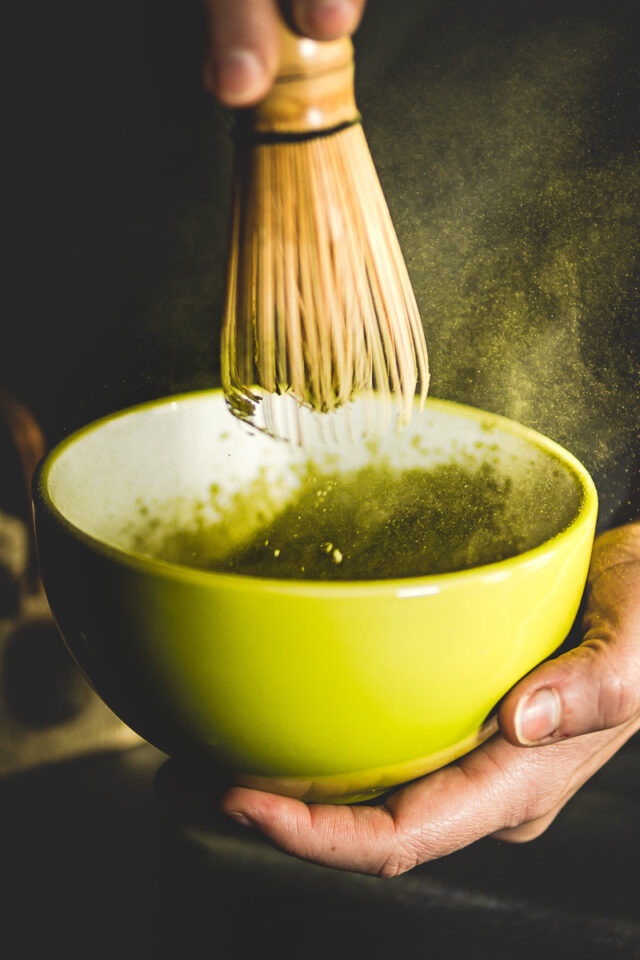 traditional green tea ceremony how to make matcha with whisk and bowl